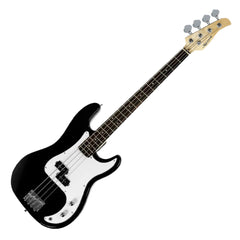 Karrera 39in Electric Guitar Bass Tuner Music 4-String Instrument Full Size Black Dropshipzone