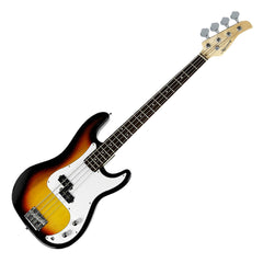 Karrera 39in Electric Guitar Bass Tuner Music 4-String Instrument Full Size Sunburst Dropshipzone
