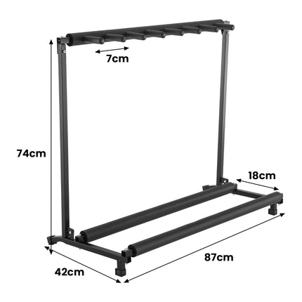 Karrera Steel Multi Guitar Stand for 7 Guitars Dropshipzone
