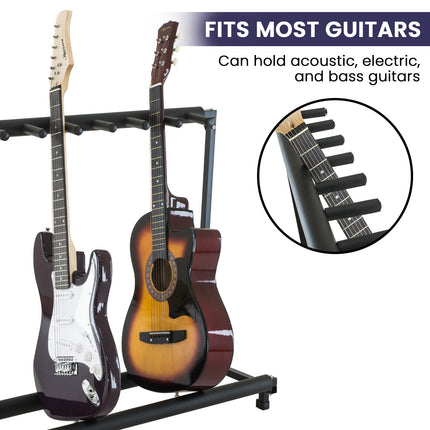Karrera Steel Multi Guitar Stand for 7 Guitars Dropshipzone