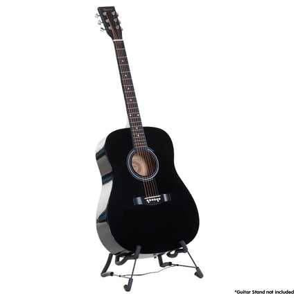 Karrera 41in Acoustic Wooden Guitar with Bag - Black - Sensory Circle