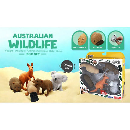 Stretchy Squishy Australian Wildlife Gift Set - Sensory Stimulation Animal Toys Dropshipzone