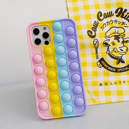 Rainbow Pop Fidget Toys Push It Bubble Phone Case For iPhone 7 8 Plus X XR 11 12 Pro Max - iPhone 13Pro