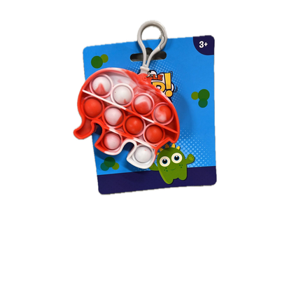 Push Bubble Pop It Fidget Keyring Squeeze Toy Sensory Silicone Stress Reliever Dropshipzone