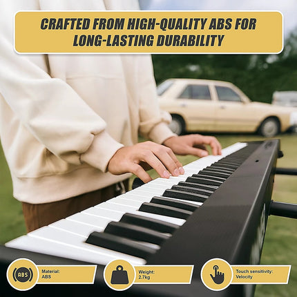 Folding Digital Piano 88 Key Velocity-Sensitive + Carry Case Pedal Dropshipzone