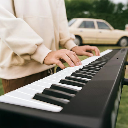 Folding Digital Piano 88 Key Velocity-Sensitive + Carry Case Pedal Dropshipzone