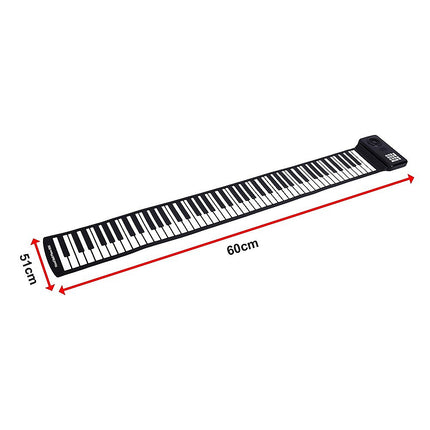 88 Key Portable Foldable Silicone Electronic Keyboard Piano Music Dropshipzone