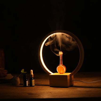 LUNA (Nebuliser+Ringlight) - Waterless Diffuser | Essential oil Burner | Aromatherapy| Home Fragrance Dropshipzone