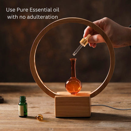 LUNA (Nebuliser+Ringlight) - Waterless Diffuser | Essential oil Burner | Aromatherapy| Home Fragrance Dropshipzone
