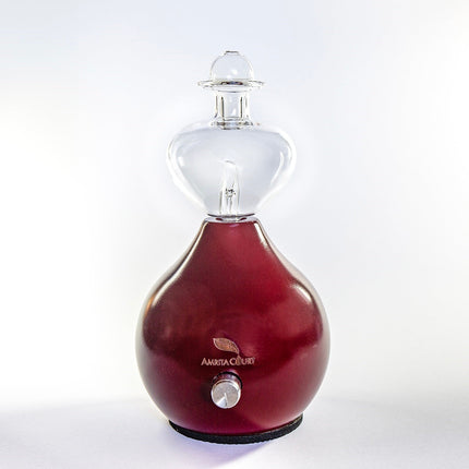 Hour Glass Eco-Friendly Nebuliser Red | Waterless Aroma Diffuser | No Plastics Pure Essential Oil Diffusing Dropshipzone