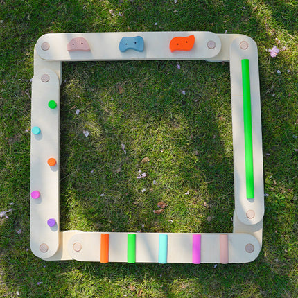 Wooden Sensory Balance Beam Set for Kids - Indoor and Outdoor Balance Training Dropshipzone