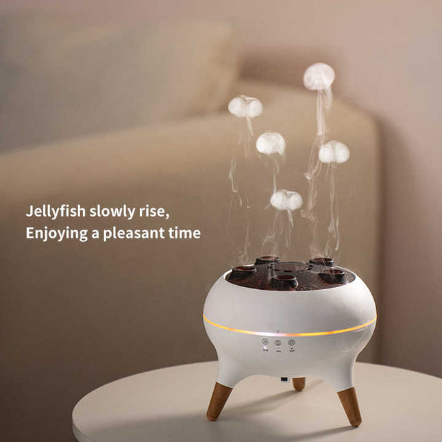 Dynamic Jellyfish Aroma Diffuser with Timer, Ambient Lighting, and Adjustable Mist Modes Dropshipzone