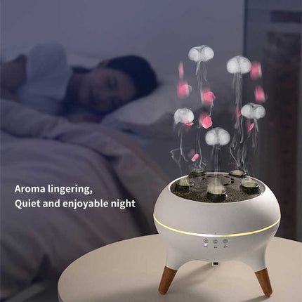 Dynamic Jellyfish Aroma Diffuser with Timer, Ambient Lighting, and Adjustable Mist Modes Dropshipzone