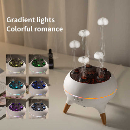 Dynamic Jellyfish Aroma Diffuser with Timer, Ambient Lighting, and Adjustable Mist Modes Dropshipzone