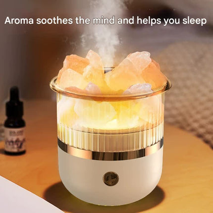 Crystal Humidifier with LED Light - Aromatherapy Diffuser for Home Relaxation(white) Dropshipzone