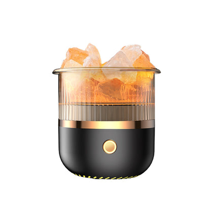 Crystal Humidifier with LED Light - Aromatherapy Diffuser for Home Relaxation(black) Dropshipzone