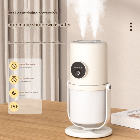 White + Base ortable Desktop Dual-Spray Humidifier with Air Purification for Office and Bedroom Dropshipzone