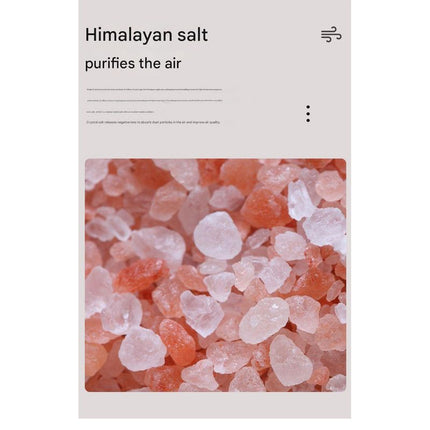 Himalayan Salt Stone Flame Aroma Diffuser & Humidifier - 7 Light Options, Ultrasonic, Auto Shut-Off(white) Dropshipzone