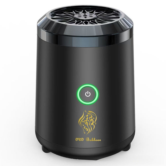 Portable Electric Oud Bukhoor Incense Burner with Speaker - USB Rechargeable Aroma Diffuser for Car and Home - Fits Australian Cup Holders - 98mm Dropshipzone