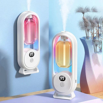 White Ultrasonic Aroma Diffuser with Nano Mist & LED Night Light - Fragrance & Odor Eliminator for Home Bedroom & Bathroom(Essential Oils Not Included) Dropshipzone