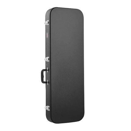 Electric Guitar Hard Case, 1095 mm Rectangular Guitar Hard Case, With Lock Latch Keys Handle, PVC Padding Soft Lining Water-Resistant Hard Shell Guitar Cases, for 990 mm Electric Guitars, Black Dropshipzone