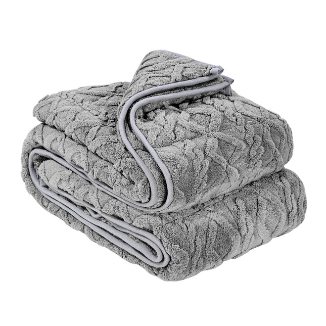Weighted Blanket, 9 kg, 1524 x 2032 mm Queen Size, Sherpa Fleece Heavy Blanket with Glass Beads, Soft Warm Cozy Fluffy Touch, for 90-113 kg Adults, Anxiety Stress Relief, Improve Sleep, Grey Dropshipzone