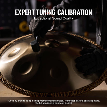 Handpan Drum 22 in 9 Notes D Minor Steel Hand Drum with Mallets for Adult Dropshipzone