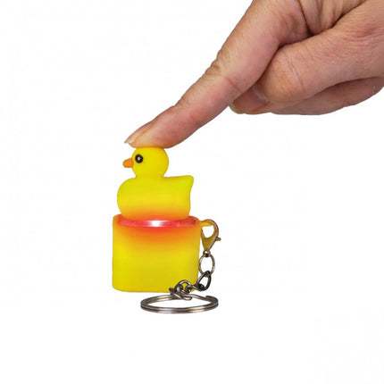 Fidget Sound Clicker Keychain Duck