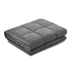 Giselle Weighted Blanket 9KG Adult in soft grey, designed to calm, connect and support families.