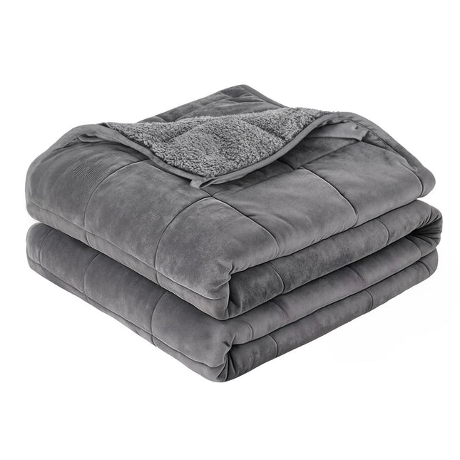 Giselle Bedding Weighted Blanket Fleece Sherpa Heavy Blanket 4.5KG Dropshipzone
