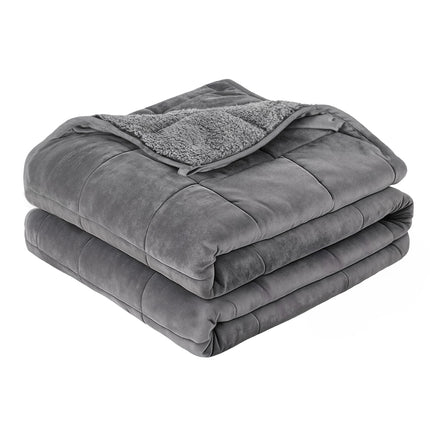 Giselle 5.5KG Weighted Blanket Adults Kid Anti Anxiety Gravity Blankets Sherpa Fleece Dropshipzone