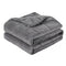 Giselle 5.5KG Weighted Blanket Adults Kid Anti Anxiety Gravity Blankets Sherpa Fleece folded gray calming sensory tool.
