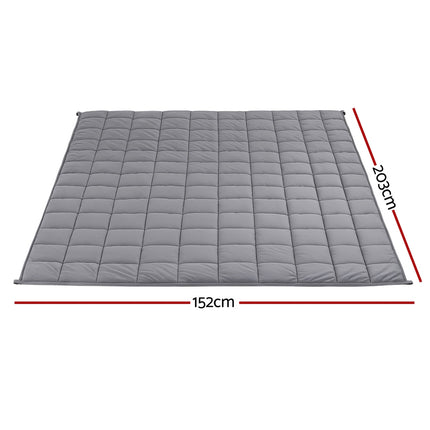 Giselle 9KG Weighted Blanket Adults Kid Anti Anxiety Gravity Blankets Sherpa Fleece Dropshipzone