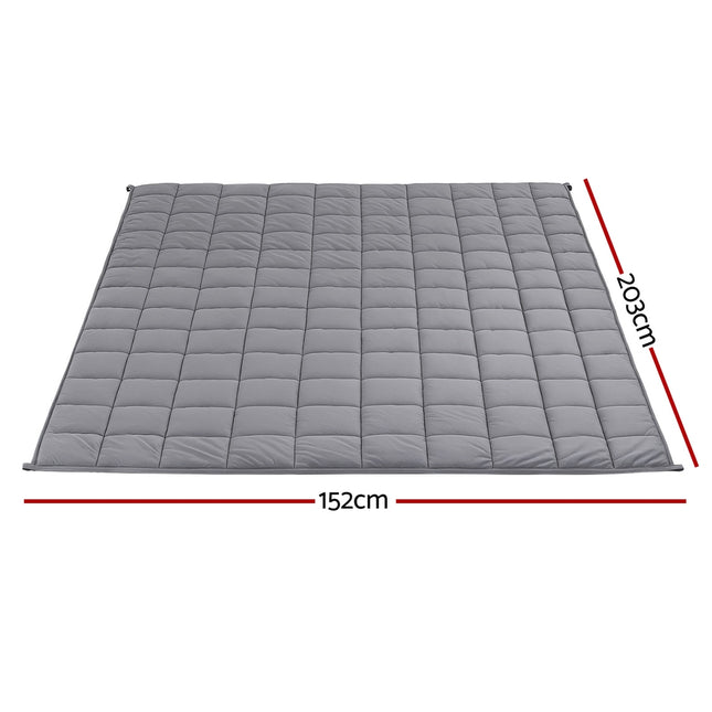 Giselle 9KG Weighted Blanket Adults Kid Anti Anxiety Gravity Blankets Sherpa Fleece Dropshipzone