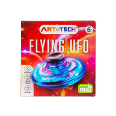 Flying UFO fidget toy with glowing RGB colors, rechargeable and suitable for children aged 6 and up