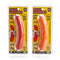 Stress Relief Sausage sensory squishy toy in two packaged colours