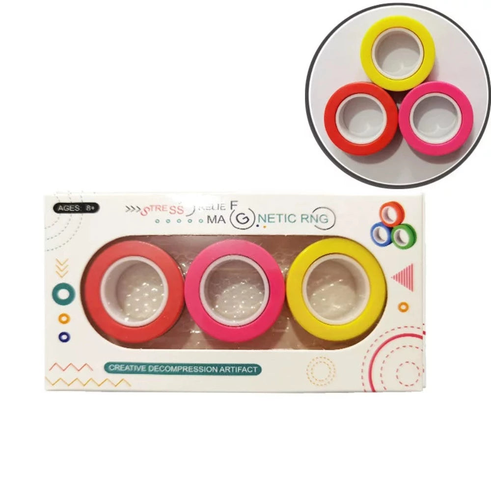 Magnetic Rings Fidget Toy - Sensory Circle