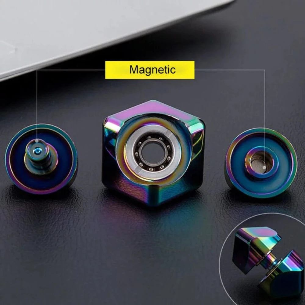 Metal Fidget Cube Spinner - Sensory Circle