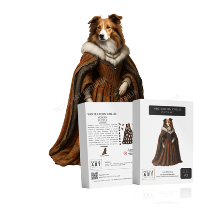 Winterborn Collie Wooden Puzzle