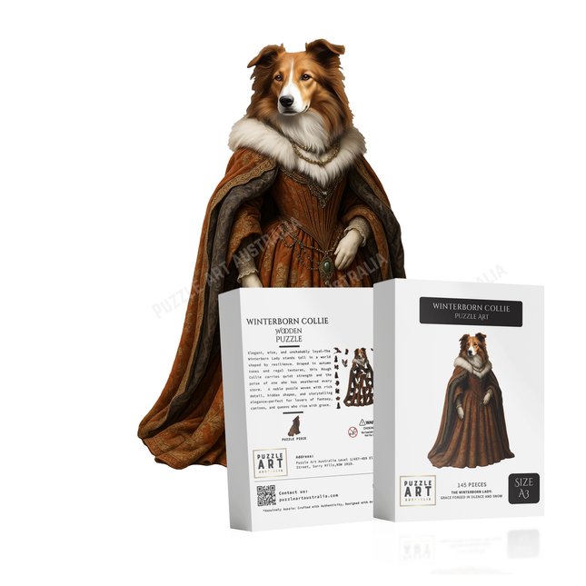 Winterborn Collie Wooden Puzzle