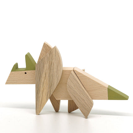 Wooden Magnetic - Triceratops Puzzle Toy - Sensory Circle