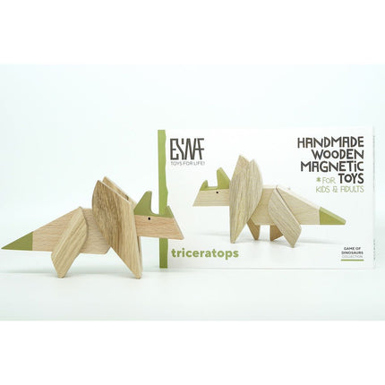 Wooden Magnetic - Triceratops Puzzle Toy - Sensory Circle