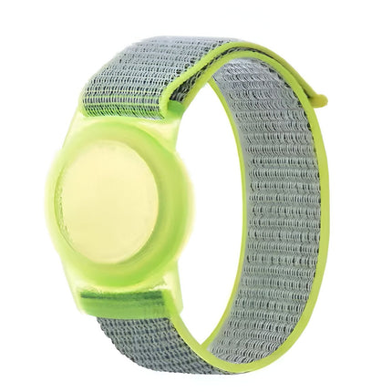 Dementia & Disability Smart Tracker Wrist/Ankle Band – Works with Apple Find My (iOS Only) | Water-Resistant, Replaceable Battery, Includes Tracking Tag - Yellow