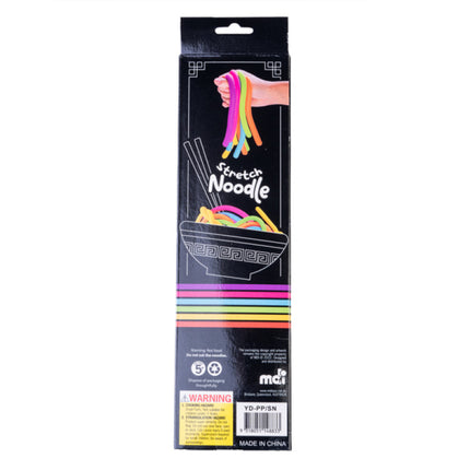 Pullie Pal Stretch Noodles colorful sensory fidget toy in packaging