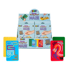 Maze Sensory Activity Board with colorful maze patterns and bonus bag for easy storage, designed for sensory play and focus.