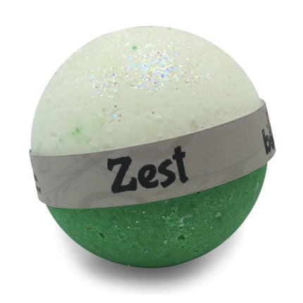 The Big Bubble Bath - Fizzy Dust and Bubble Bomb Set in citrus burst scent with green and white sparkle design helping families thrive with tools to calm connect and support