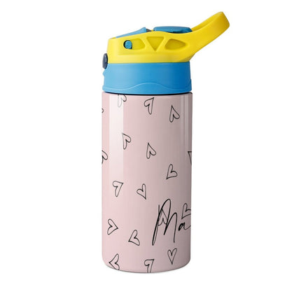 Personalised Kids Water Bottle - Heart Timber Tinkers