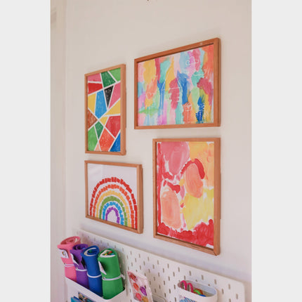 Acrylic Display Frame - Solid BeechWood Frame