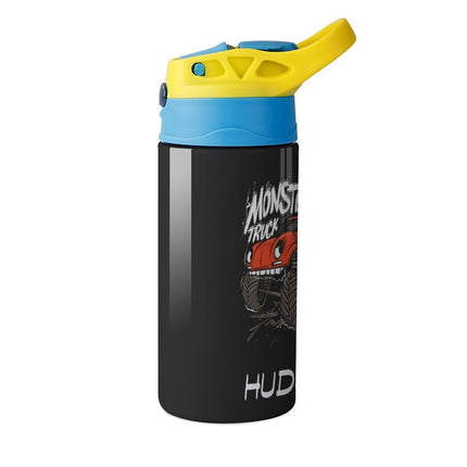 Personalised Kids Water Bottle - Monster Truck Timber Tinkers