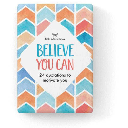 Believe You Can - 24 affirmation cards + stand